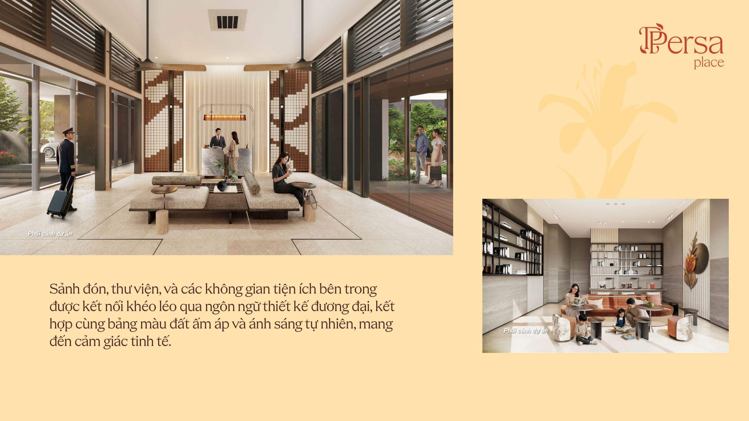 Persa Place 16 thư viện, các không gian tiện ích chung