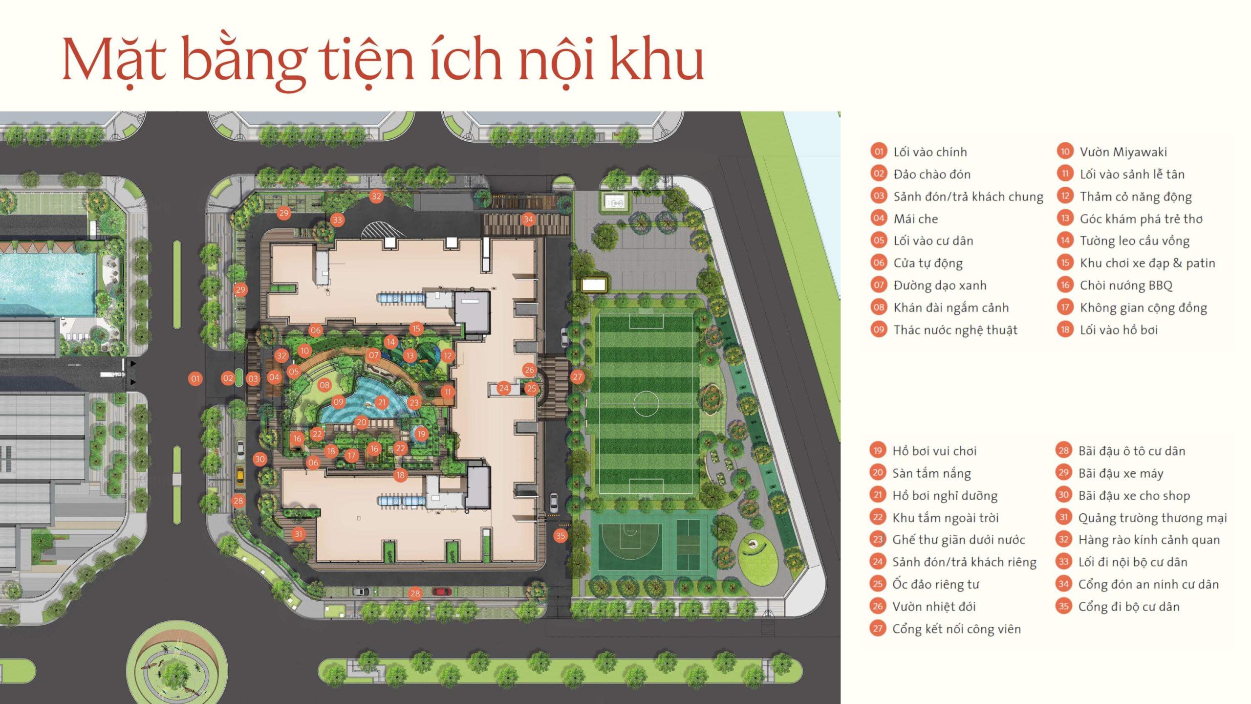 Persa Place 5 Sơ đồ mặt bằng tiện ích nội khu căn hộ Persa Place