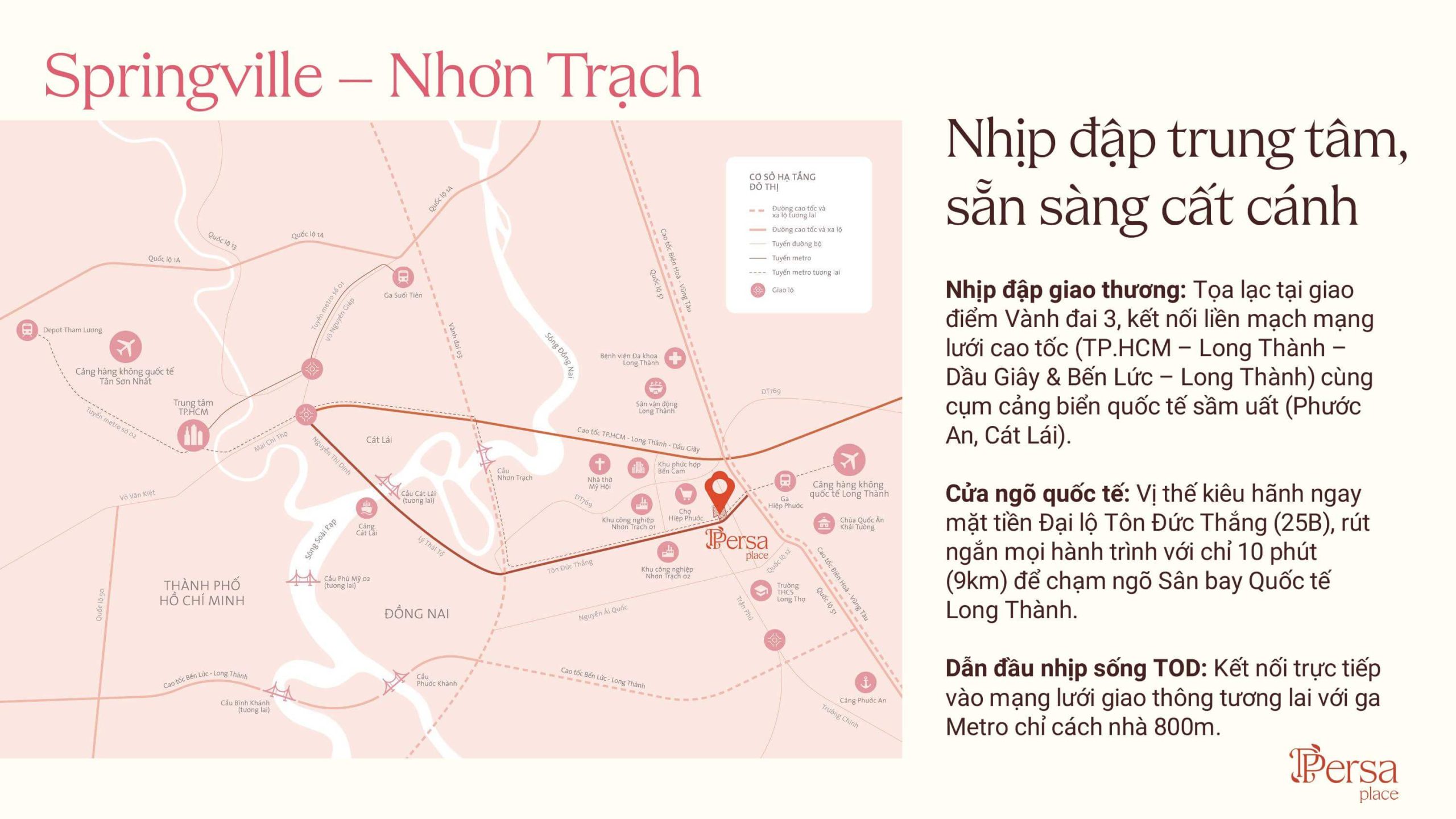 Persa Place 3 Vị trí Persa Place tại Springville Nhơn Trạch